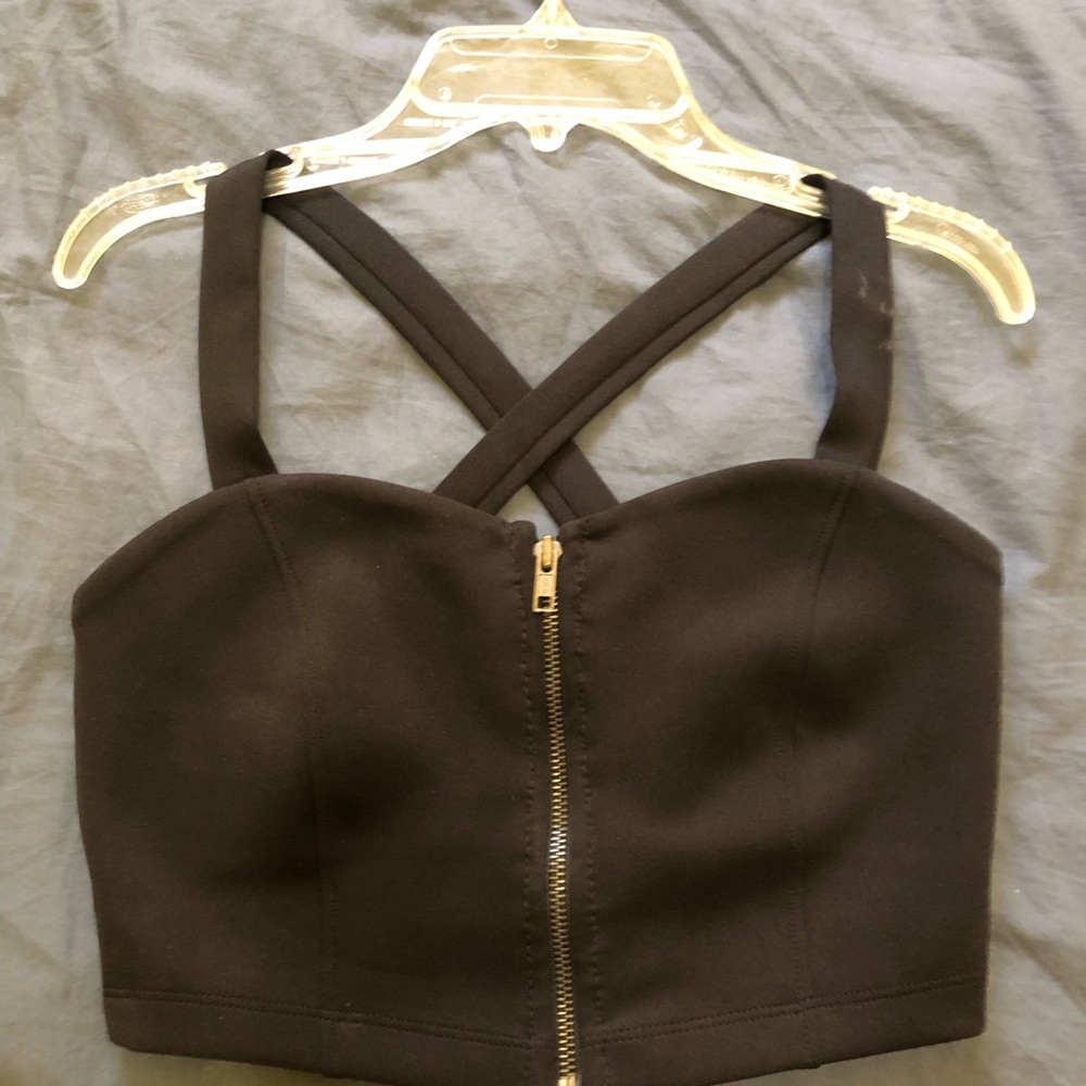 🔥⚡️☀️☄️ clearance Forever 21 Black Sleeveless Bustier Tank Top